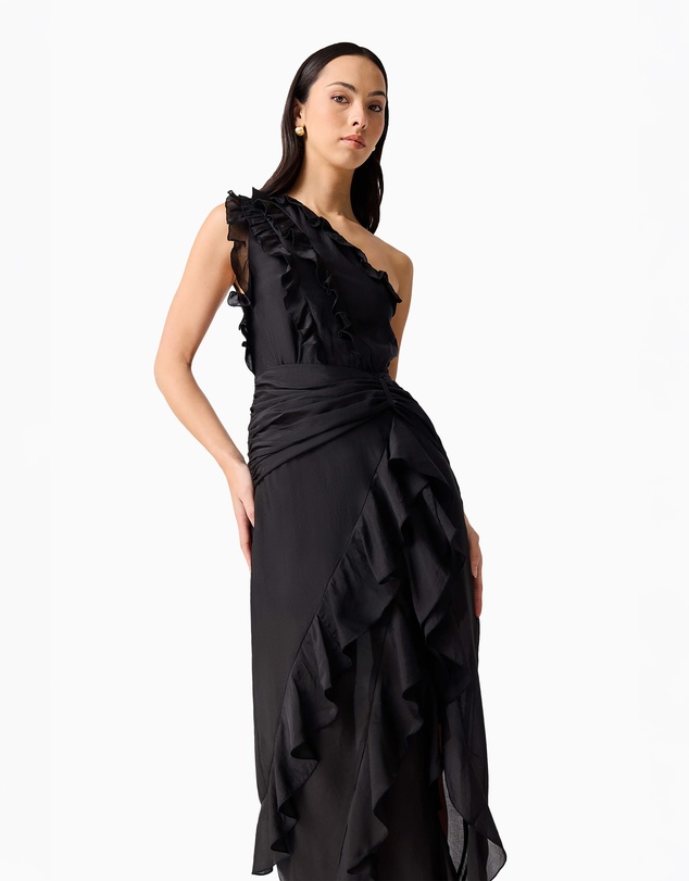 Elliatt - Lucinda One Shoulder Gown In Black