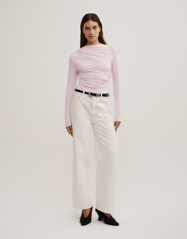 Witchery - Draped Jersey Long Sleeve Top
