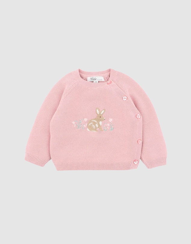 Bebe by Minihaha - Fern Bunny Organic Knitted Jumper - Babies