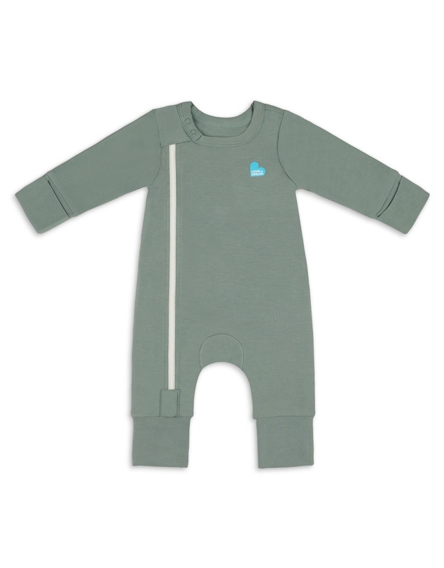 Love to Dream - Side Zip Romper Bamboo Deep Olive