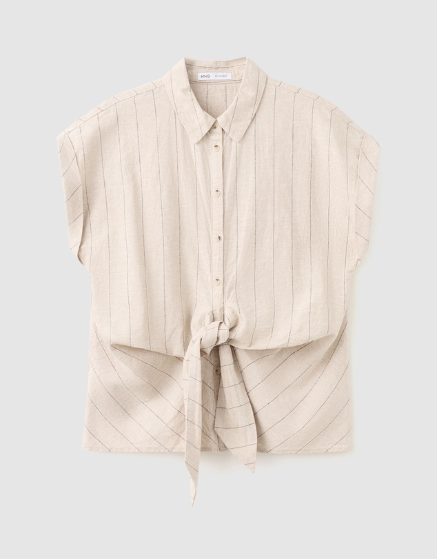 M.N.G - Linen Pinstripe Shirt