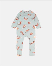 Fox & Finch - Mr Fox Organic LS Zipsuit - Babies
