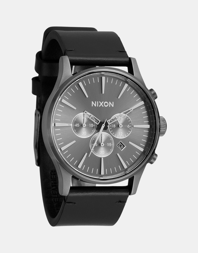 Nixon - Sentry Chrono Leather Watch