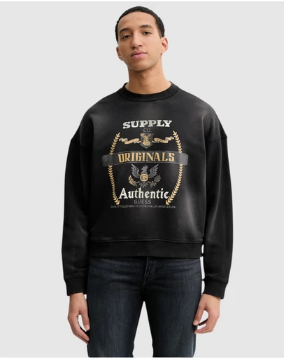 GUESS Originals - GUESS Originals Boxy Graphic Crewneck Sweatshirt
