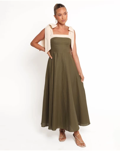 Petal & Pup - Olinda Midi Dress - Olive