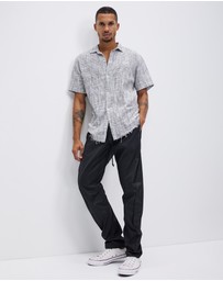 Surrounded By Ghosts - The Acanthite Coated Canvas Drawstring Pants