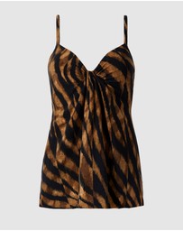 Miraclesuit Swimwear  - Raya de Safari Marina Underwire Padded Tankini Top