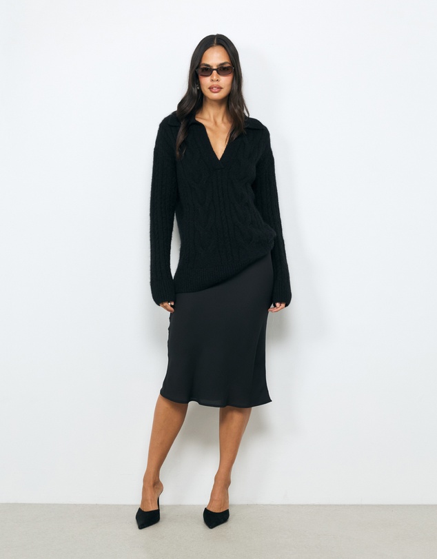 AERE - Ora Cable Polo Knit