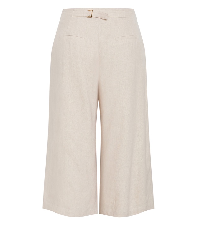City Chic - Abbie Linen Crop Pant