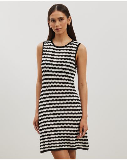 Black  Cream Stripe