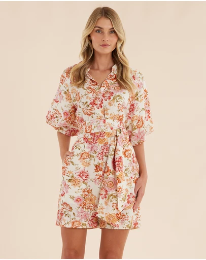 Amelius - Florine Puff Sleeve Playsuit