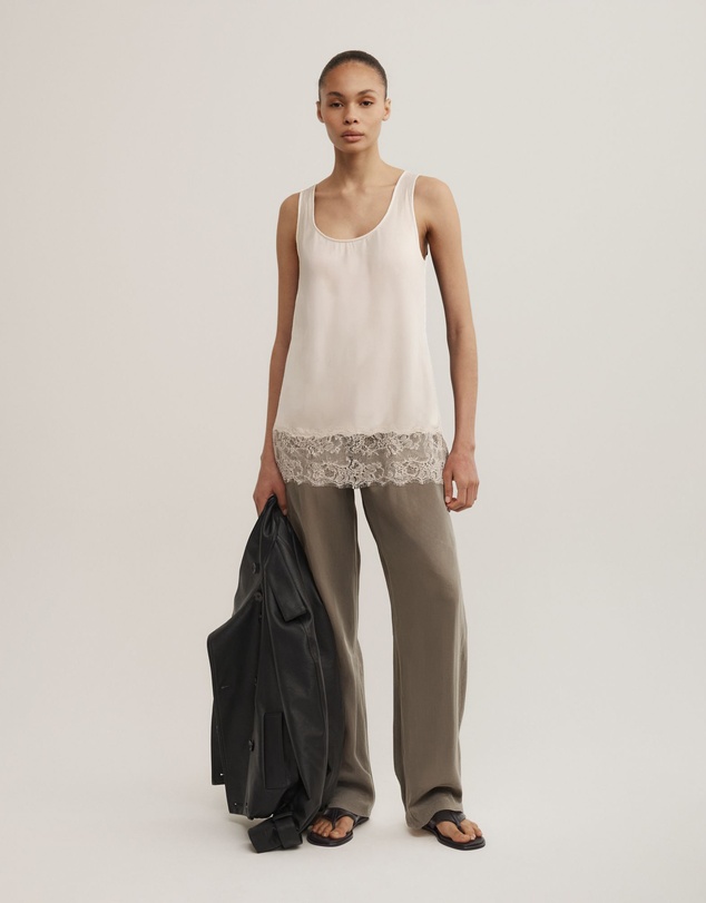 Witchery - Lace Hem Tank Top