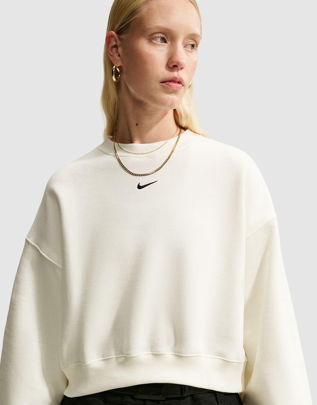 Nike - Studio Fleece Medium Weight Oversized Cropped Crew