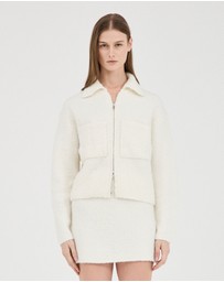 FRIEND of AUDREY - Nyra Boucle Zip Knit