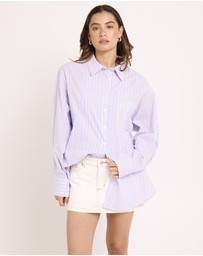 Subtitled - Coby Crisp Oversized Long Sleeve Shirt
