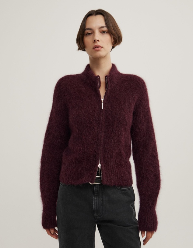 Witchery - Fluffy Funnel Bomber Jacket