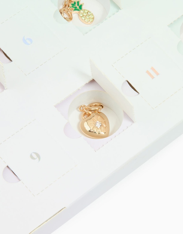 Lovisa - Kids Blue Gold Charm Bracelet 12-Day Advent Calendar