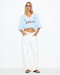 Dazie - Team Argentina Oversized V Neck Graphic Tee