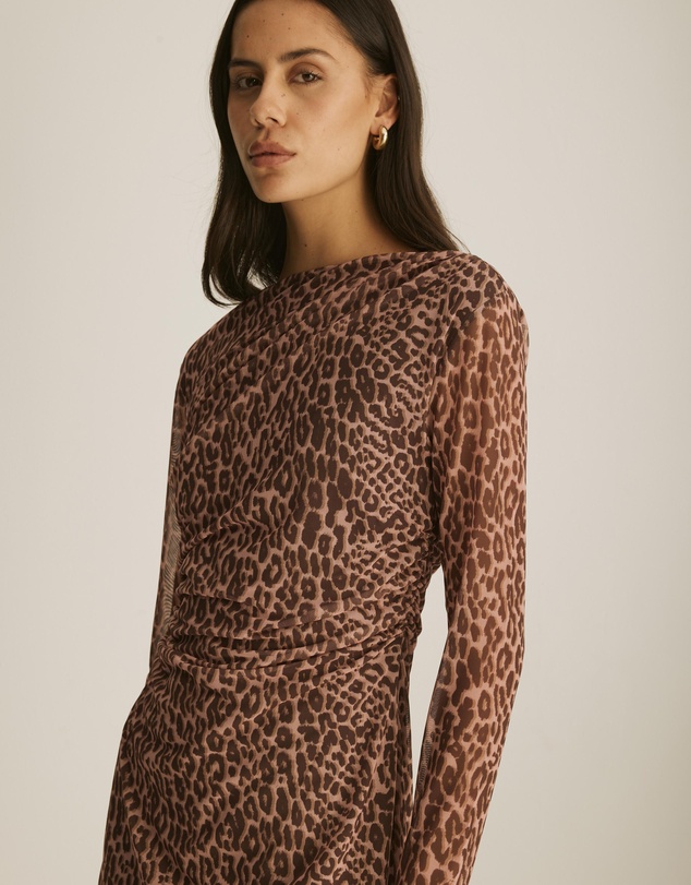 & Other Stories - Long Sleeve Printed Mini Dress
