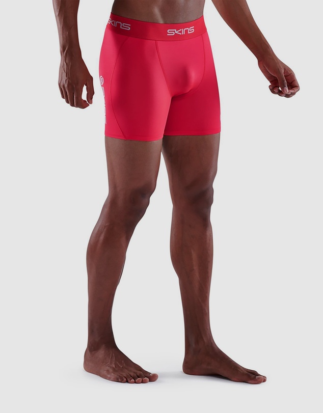 SKINS - SKINS Compression Men's Series-1 Running/Football/Gym Short Red