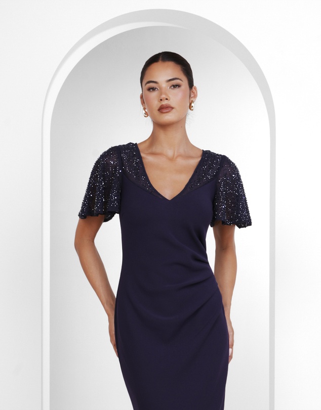 Pilgrim - Hailey Beaded Shoulder Midi