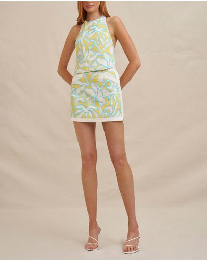 Yellow Blue Ivory