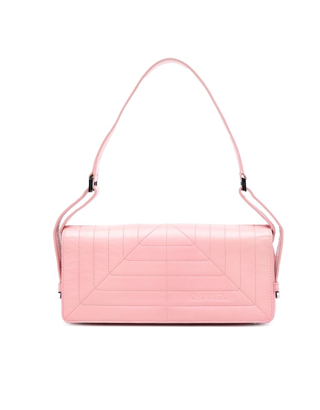 Pre-Loved by Azura Reborn - Pre-Loved Stitched Lambskin Logo Flap