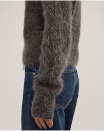 Witchery - Fluffy Funnel Bomber Jacket