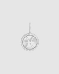 Wanderlust + Co - Pisces Zodiac Mother of Pearl 925 Sterling Silver Pendant