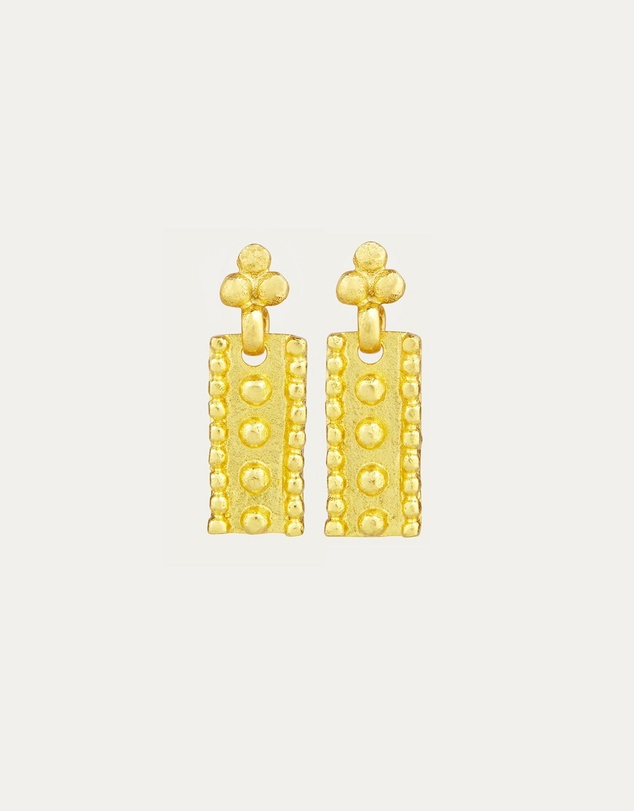Ottoman Hands - Vida Gold Granulation Stud Earrings