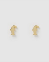 Izoa - Little Letter F Stud