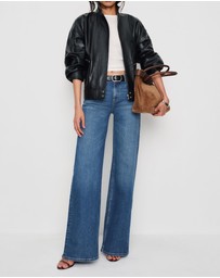 Reformation - Greta Super Stretch Low Rise Wide Leg Jeans