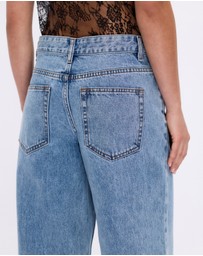 Minima Esenciales - Mid Rise Wide Leg Jeans