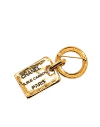 Pre-Loved by Azura Reborn - Pre-Loved Gold Plated Rue Cambon Tag Brooch