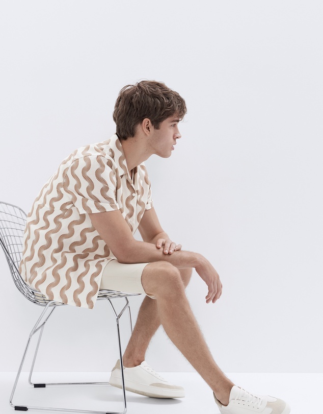 UNISON - Wavy Print Regular Fit Shirt