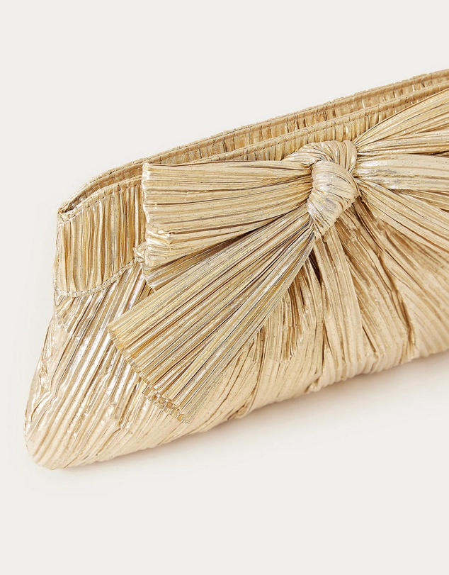Loeffler Randall - Rayne Pleated Frame Clutch with Bow