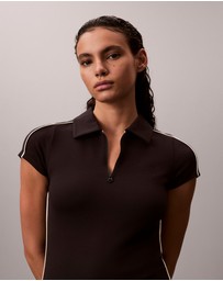 Calvin Klein Jeans - Tech Knit Polo Mini Dress