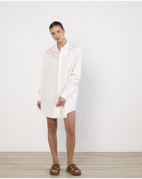 Cirkular - Pre-Loved - Luuda Pinstriped Shirt Dress