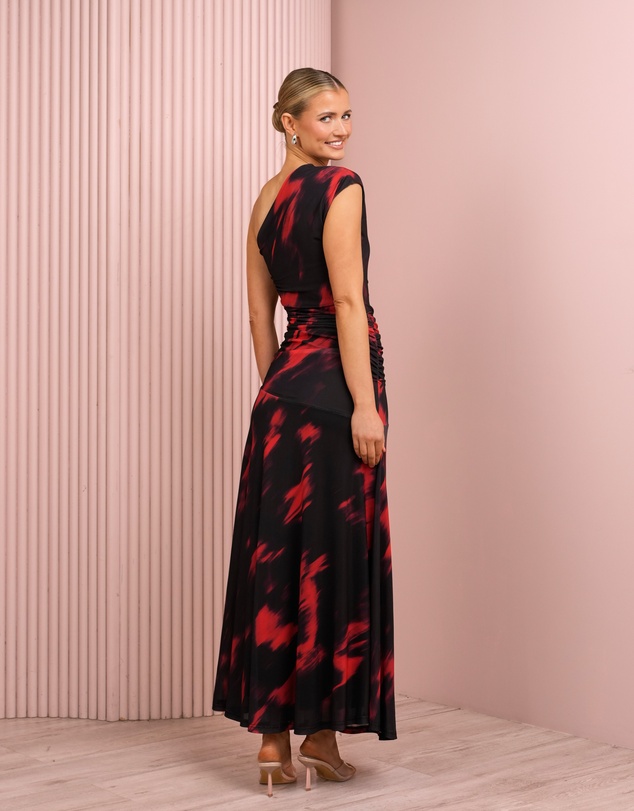 Azzurielle - Renia One Shoulder Maxi Dress
