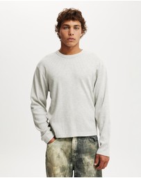 Cotton On - Cropped Fit Textured Long Sleeve