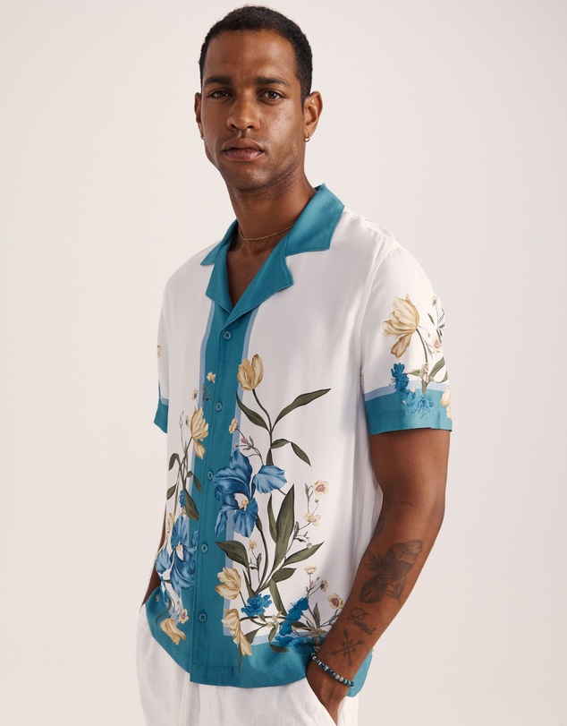 SABA - Olympus Print Short Sleeve Resort Shirt