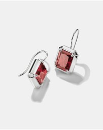 THOMAS SABO - THOMAS SABO Drop Earrings with Red Octagon Stones Silver