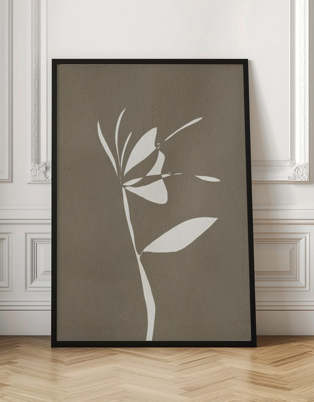 Olive et Oriel - Muted Petals No 6 by Shatha Al Dafai Art Print