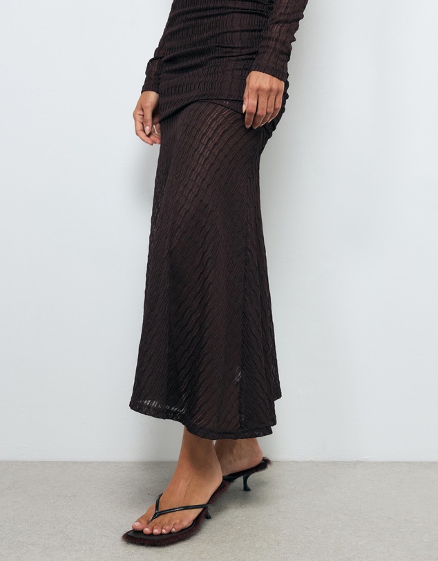 AERE - Valentina Off Shoulder Midi Dress