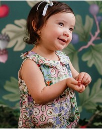 Fleur Harris - 'The Magic Faraway Tree' Pretty Patchwork Romper in Patchwork
