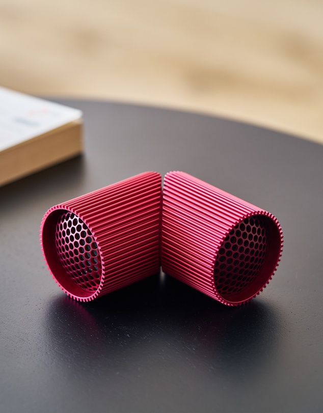 Lexon - Lexon Ray Set Of Magnetic Bluetooth Speakers - Red