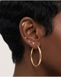 HOUSE OF SLANI - Dainty Crystal Pearl Stud Earrings