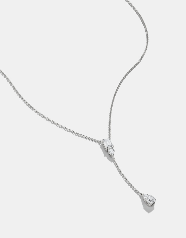 THOMAS SABO - THOMAS SABO Y Necklace with White Zirconia Stones Silver