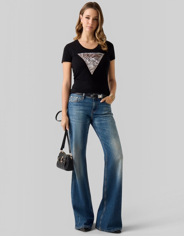 GUESS - Short Sleeve Zebra Triangle Tee