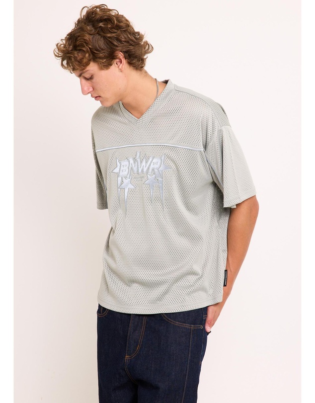 Black Noise White Rain - Asteroid Jersey T-Shirt